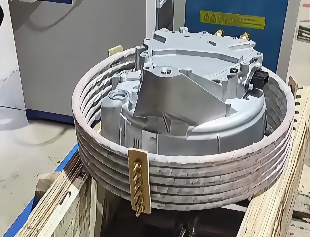 中頻加熱電機(jī)鋁殼熱配合熱裝工藝看多了，這次帶來一個(gè)異形電機(jī)鋁殼熱拆工藝